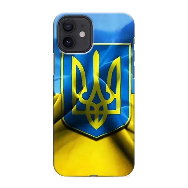 Чехол с рисунком «Герб и Флаг Украины» для iPhone 12 mini Чехол с рисунком «Герб и Флаг Украины» для iPhone 12 mini
