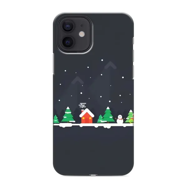 Чехол с рисунком «Город зимний» для iPhone 12 mini