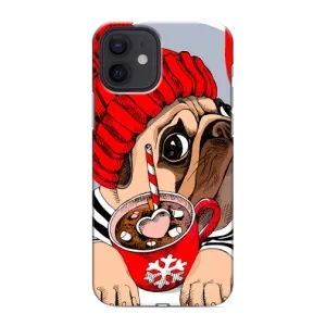 Бампер для iPhone 12 mini с картинкой "Песики" (Грустная собака)