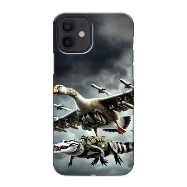 Чехол с рисунком «Гусини и крокодило» для iPhone 12 mini Чехол с рисунком «Гусини и крокодило» для iPhone 12 mini