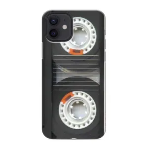 Чехол с Прикольным принтом на iPhone 12 mini (Кассета магнитофона)