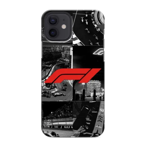 Чехол с рисунком «Коллаж Формула 1» для iPhone 12 mini