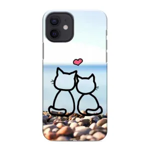 Силиконовые Чехлы Любимому человеку для iPhone 12 mini (Котейки)