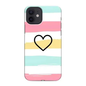 Чехлы с тематикой "Маленькие Сердечки" на iPhone 12 mini (Красивое сердечко)