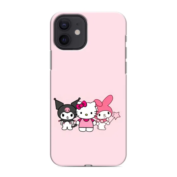 Чехол с рисунком «Куроми Мелоди Китти» для iPhone 12 mini Чехол с рисунком «Куроми Мелоди Китти» для iPhone 12 mini