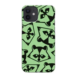Силиконовый Чехол с Енотами на iPhone 12 mini (Мордочки Енота)