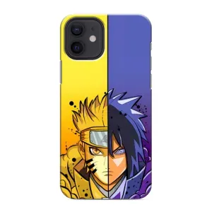 Купить Чехлы на телефон с принтом Anime для iPhone 12 mini (Naruto Vs Sasuke)