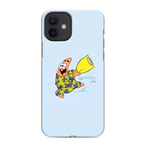 Чехлы с Патриком на iPhone 12 mini (Патрик с подушкой)