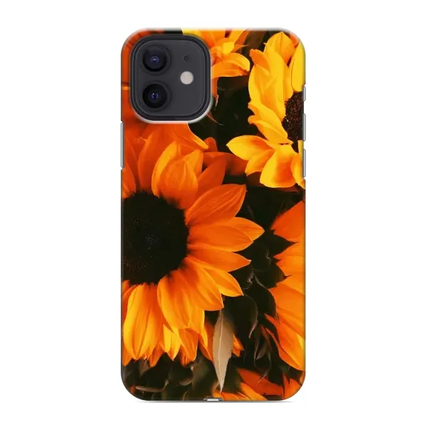 Чехол с рисунком «подсолнухи» для iPhone 12 mini Чехол с рисунком «подсолнухи» для iPhone 12 mini