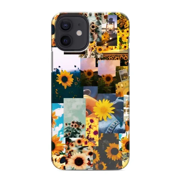 Чехол с рисунком «Подсолнуховый дизайн» для iPhone 12 mini Чехол с рисунком «Подсолнуховый дизайн» для iPhone 12 mini