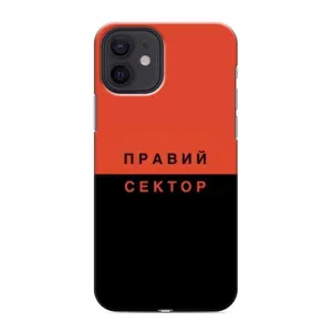 Чехлы УПА (Красно-Чёрный) на iPhone 12 mini (Правый Серктор)