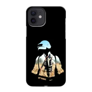 Силиконовый чехол с картинкой "Герой Pubg" на iPhone 12 mini (Пубг мен)
