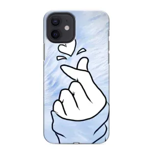 Чехлы (Знак сердечка) на iPhone 12 mini (Сердечка знак)