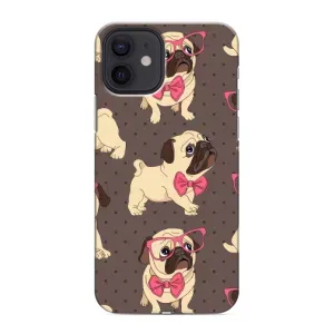 Чехол (ТПУ) Милые собачки для iPhone 12 mini (Собачки Мопсики)