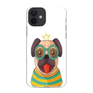 Бампер для iPhone 12 mini с картинкой "Песики" (Собака Король)