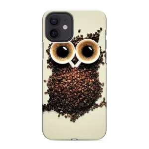 Чехлы с принтом СОВЫ для iPhone 12 mini (Сова с зерен кофе)