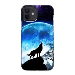 Чохол з Вовком на iPhone 12 mini (Виє на місяць)