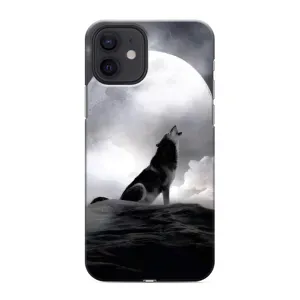 Чохол з Вовком на iPhone 12 mini (Вовк і місяць)