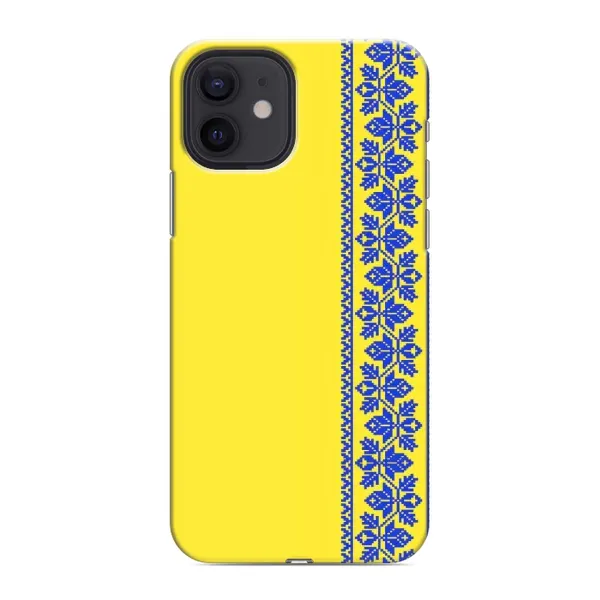 Чехол с рисунком «Вышиванка на желтом» для iPhone 12 mini Чехол с рисунком «Вышиванка на желтом» для iPhone 12 mini