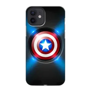 Чехол с Щитом Капитана Америки на iPhone 12 mini (Яркий Щит Капитана)