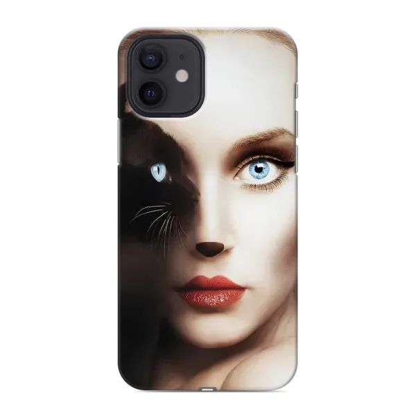 Чехол с рисунком «Женщина кошка» для iPhone 12 mini Чехол с рисунком «Женщина кошка» для iPhone 12 mini