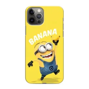 Мультяшный принт на Чехол для Айфон 12 Про Макс (Banana)