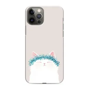 Чехол на тематику: Коты для iPhone 12 Pro Max (Белый котик)