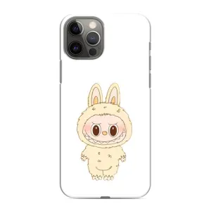 Чохол з принтом Лабубу для iPhone 12 Pro Max (Бежевий Лабубу)