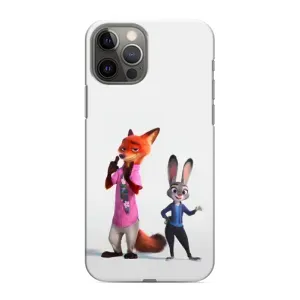 Силіконовий чохол з принтом Зоотрополіс для iPhone 12 Pro Max (Джуді і Нік)