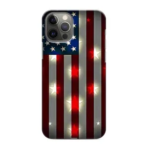 Чехол Флаг USA для iPhone 12 Pro Max (Флаг США 2)