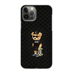 Чехлы Мишка Тедди для Айфон 12 Про Макс (GUCCI Teddy)