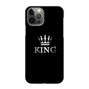 Чохол (Корона на чорному фоні) для Айфон 12 Про Макс (KING)