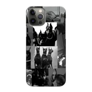 Чехол ДОБЕРМАН для iPhone 12 Pro Max (Коллаж Доберман)