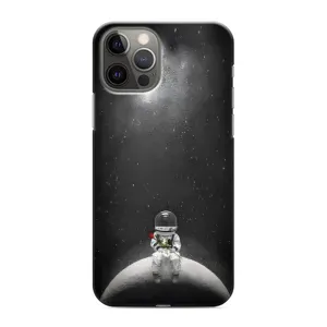 Силиконовый Чехол с принтом "Космонавты" на iPhone 12 Pro Max (Космонавт романтик)