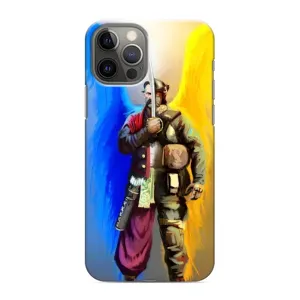 Чехол с картинкой (Патриотический КОЗАК) на iPhone 12 Pro Max (Козак с крыльями)
