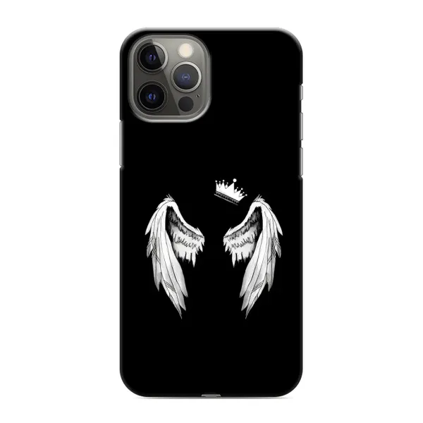 Чехол с рисунком «Крылья и корона» для iPhone 12 Pro Max Чехол с рисунком «Крылья и корона» для iPhone 12 Pro Max