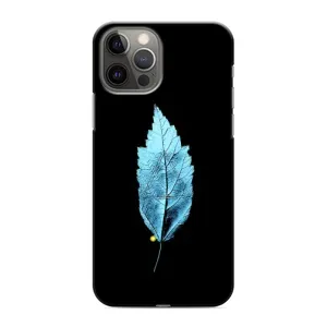 Чехол с картинками на черном фоне для iPhone 12 Pro Max (Листочек)
