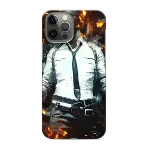Силиконовый чехол с картинкой "Герой Pubg" на iPhone 12 Pro Max (Man Пубг)