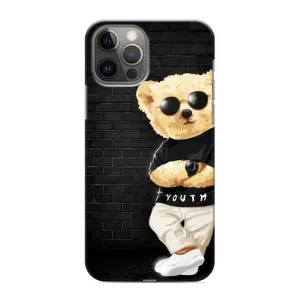 Чехлы Мишка Тедди для Айфон 12 Про Макс (Мишка в очках)