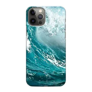 Летний Чехол на iPhone 12 Pro Max (Морская волна)