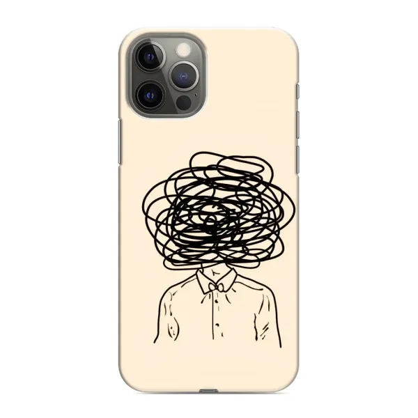 Чехол с рисунком «Мысли» для iPhone 12 Pro Max Чехол с рисунком «Мысли» для iPhone 12 Pro Max