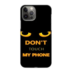 Чехол с Прикольным принтом на iPhone 12 Pro Max (Не трогай мой телефон)
