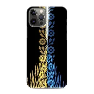 Силиконовый Чехол на iPhone 12 Pro Max (Патриотическая вышиванка)