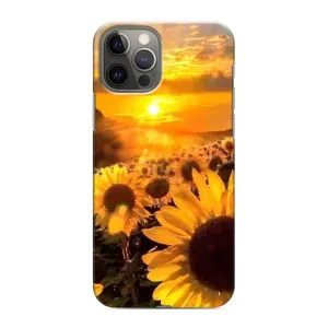 Чехол с Цветами для iPhone 12 Pro Max (поле подсолнухов)