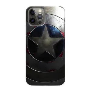 Чехол с Щитом Капитана Америки на iPhone 12 Pro Max (Ретро Щит Капитана)