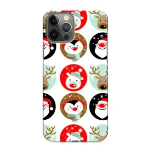Силиконовый бампер на рождество для iPhone 12 Pro Max (Рождественский принт)