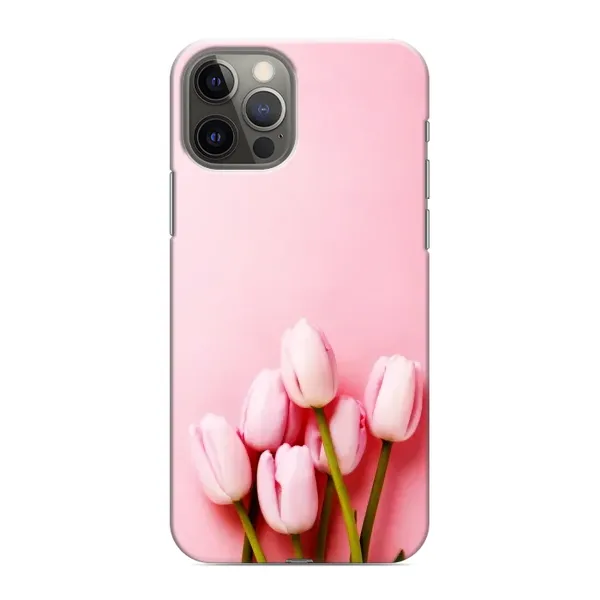 Чехол с рисунком «Розовые тюльпаны» для iPhone 12 Pro Max Чехол с рисунком «Розовые тюльпаны» для iPhone 12 Pro Max
