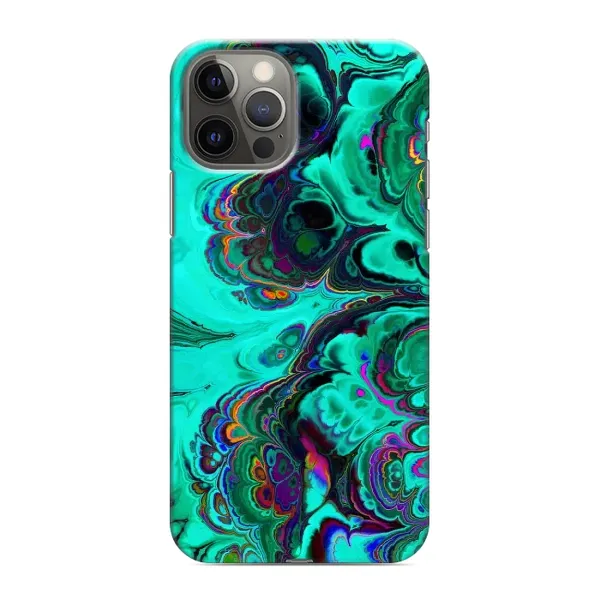 Чехол с рисунком «Салатный мрамор» для iPhone 12 Pro Max Чехол с рисунком «Салатный мрамор» для iPhone 12 Pro Max