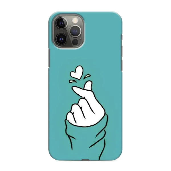 Чехол с рисунком «Сердечко на бирюзовом» для iPhone 12 Pro Max Чехол с рисунком «Сердечко на бирюзовом» для iPhone 12 Pro Max