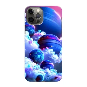 Чехлы КОСМОС для iPhone 12 Pro Max (Синие планеты)